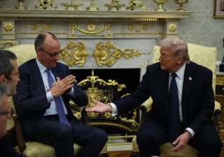 Friedrich Merz a Donald Trump