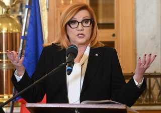 Ministryně financí Alena Schillerová představuje EET