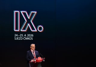 Předseda ČMKOS Josef Středula na sjezdu Českomoravské konfederace odborových svazů (ČMKOS), 24. dubna 2026, Praha.