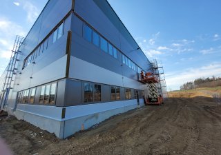 Aktuální stav výstavby areálu Sázava Logistics Park