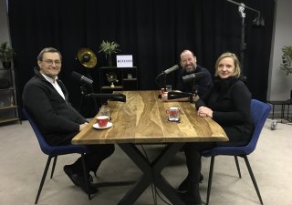 natáčení podcastu s Petrem Urbánkem