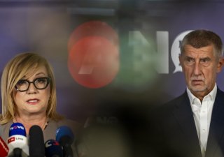 Místopředsedkyně ANO Alena Schillerová a předseda ANO Andrej Babiš