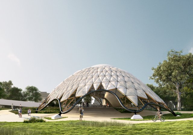 Soutěžní návrh - Pavilon Štvanice – Šimon Procházka, ČVUT