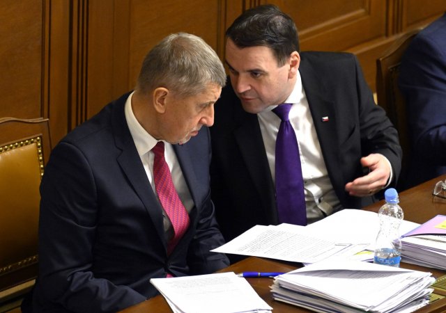 Andrej Babiš a Petr Macinka