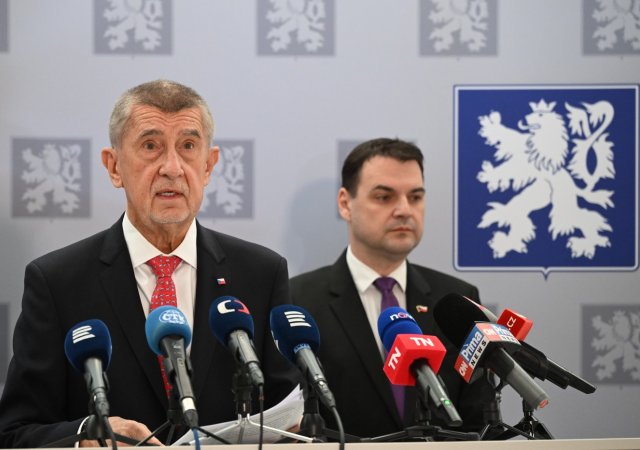 Andrej Babiš a Petr Macinka