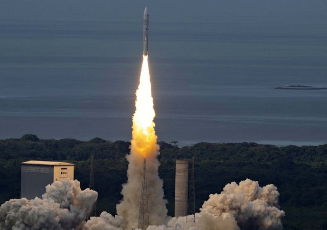 Nová evropská raketa Ariane 6 startuje z Kourou ve Francouzské Guyaně v úterý 9. července 2024.