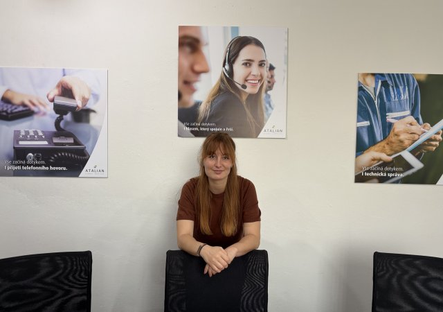 Monika Kubová, operátorka společnosti ATALIAN