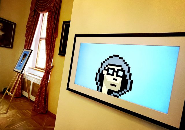 CryptoPunk na Pražském hradě