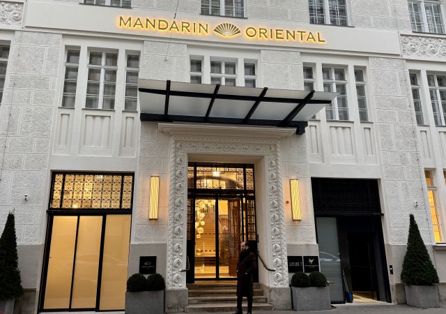 vstup do Mandarin Oriental Vienna