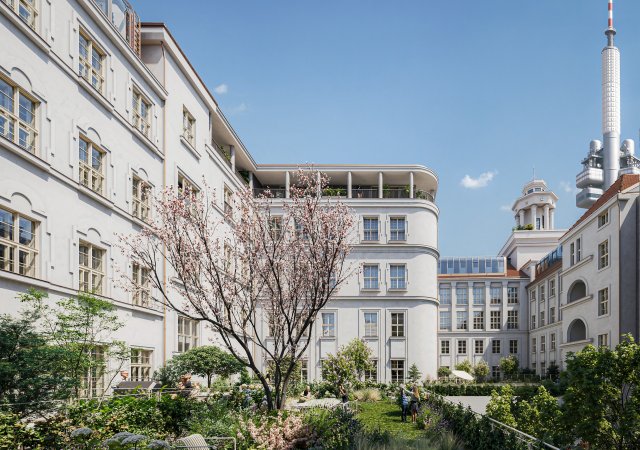 Bývalá telefonní ústředna ve Fibichově ulici v Praze 3 se promění na nájemní bydlení.