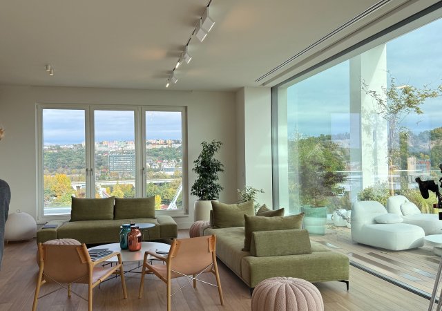 Jeden z nejdražších bytů v Česku - luxusní penthouse v Prague Marina Nova za sto milionů korun