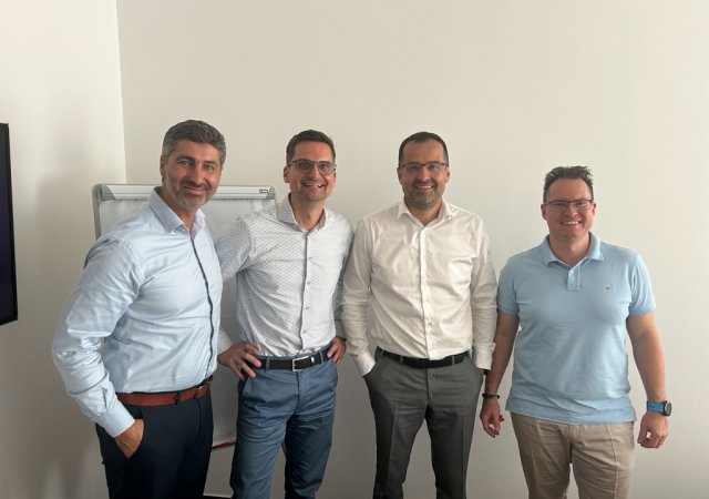 zleva Bronislav Převrátil, Jan Brázda, Tomáš Raška, David Manych