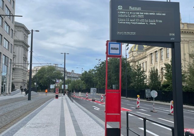 Na zastávku Muzeum mají tramvaje znovu dorazit v sobotu 5. září