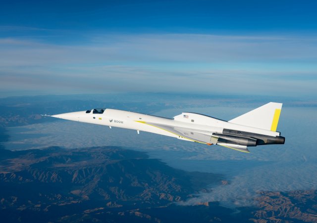Demonstrační nadzvukový letoun XB-1 společnosti Boom Supersonic patří k těm, na nichž se zkouší „obtisky“ z materiálu inspirovaného žraločí kůží.