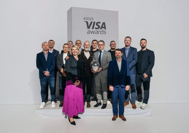 Zástupci Visa a vítězové Visa Awards 2025.