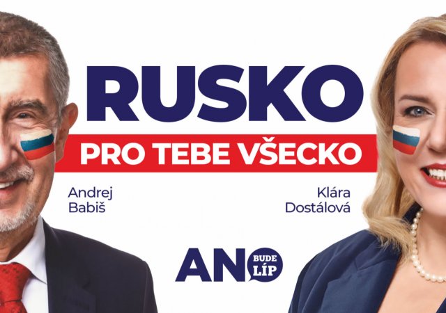 Babiš s ruskou vlajkou na tváři pobouřil ANO