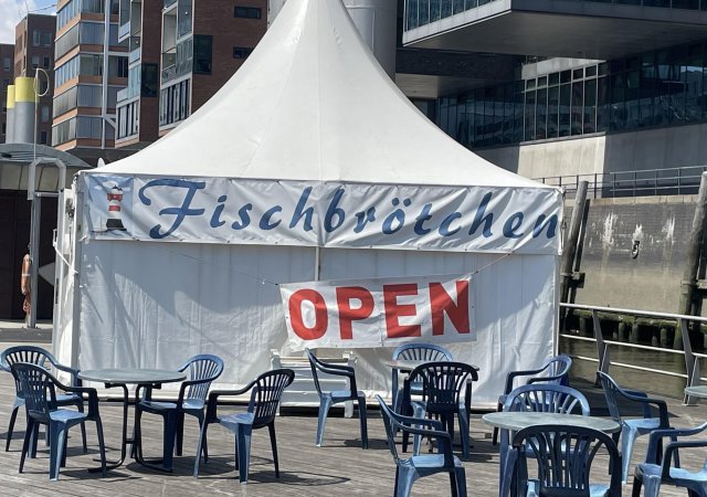 Vedrům vzdoruje například i německý Hamburk. Na přehřátých zahrádkách je prázdno