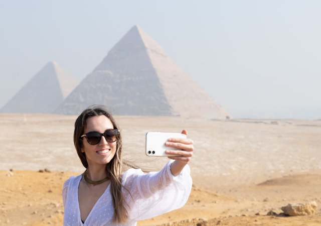Telefonování v Egyptě