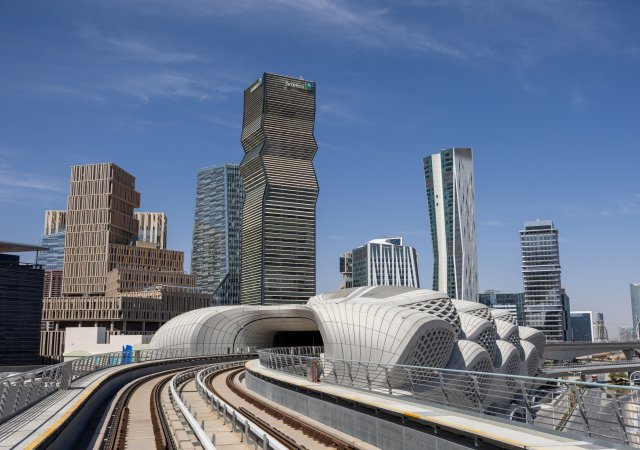 Finanční čtvrť krále Abdulláha (KAFD) v Rijádu