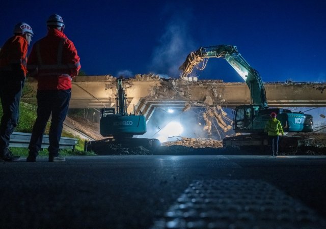 stavba dálnice ilustrační foto