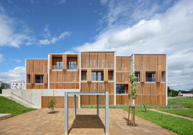 Bytový dům ze dřeva ve Žďáru nad Sázavou