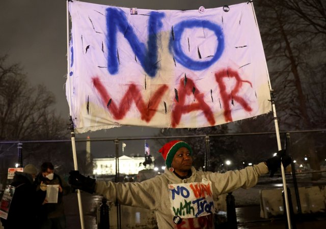 Protesty proti válce v Íránu