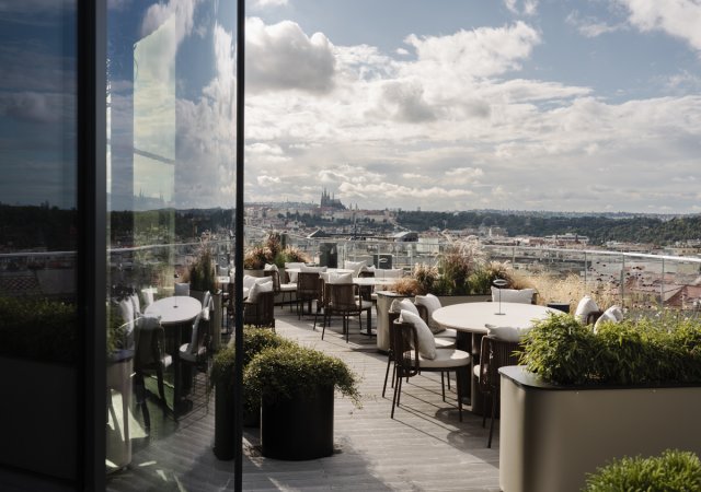 Nová restaurace na střeše Masaryčky