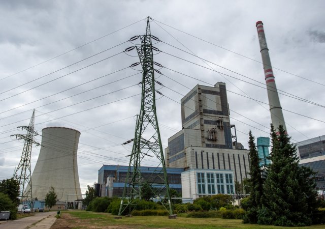 Areál odstavené hnědouhelné elektrárny Mělník III