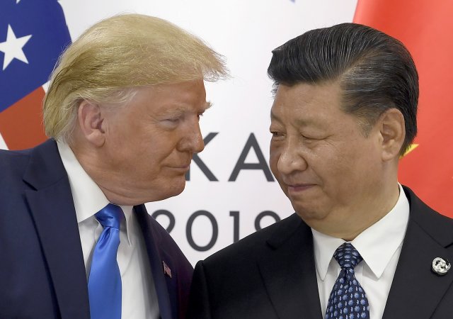 Donald Trump a Si Ťin-pching