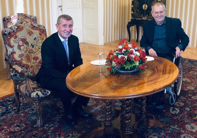 Prezident Miloš Zeman přijal 30. října 2022 na zámku v Lánech předsedu ANO Andreje Babiše.
