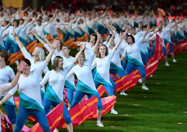 Sokolové představili první program hromadných skladeb v pražském Edenu