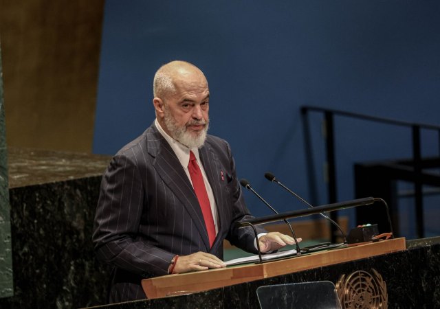 Albánský premiér Edi Rama