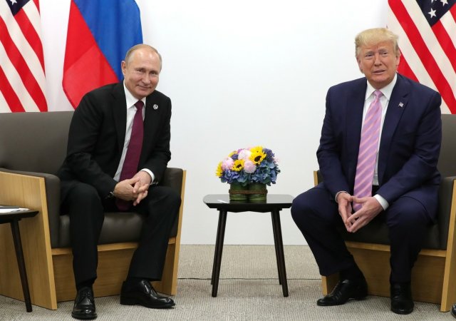 Ruský prezident Vladimir Putin a americký prezident Donald Trump