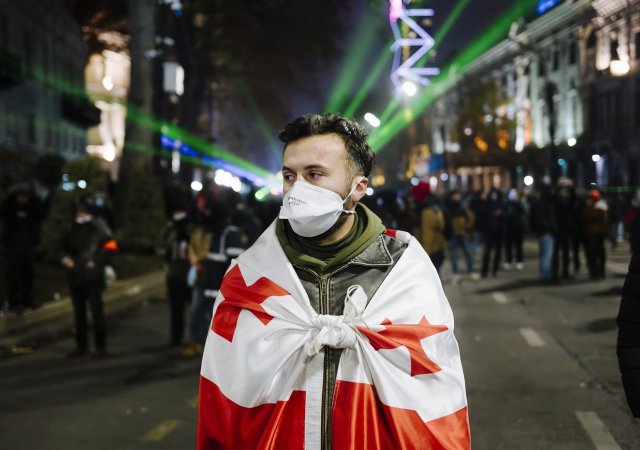 Protesty v Gruzii