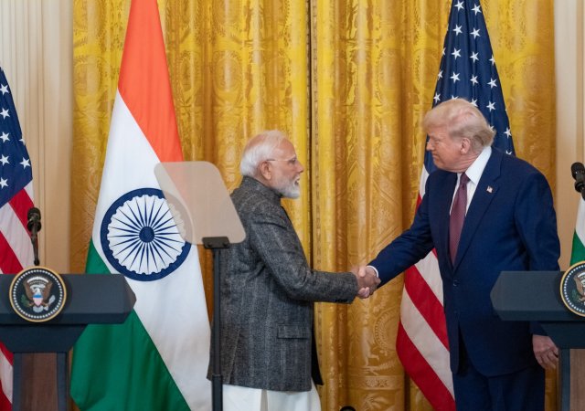 Naréndra Módí a Donald Trump