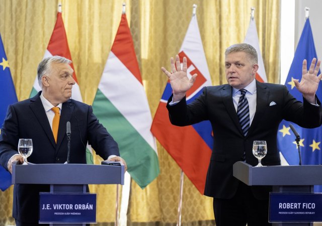 Viktor Orbán a Robert Fico