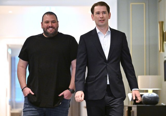 Shalev Hulio a Sebastian Kurz
