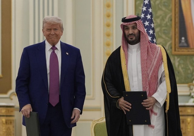Americký prezident Donald Trump a saúdský korunní princ Muhammad bin Salmán
