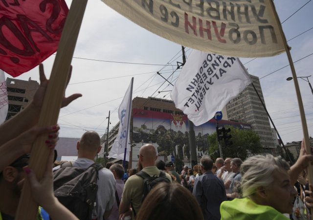 Protesty v Bělehradu