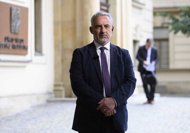 Předseda Českomoravské konfederace odborových svazů (ČMKOS) Josef Středula