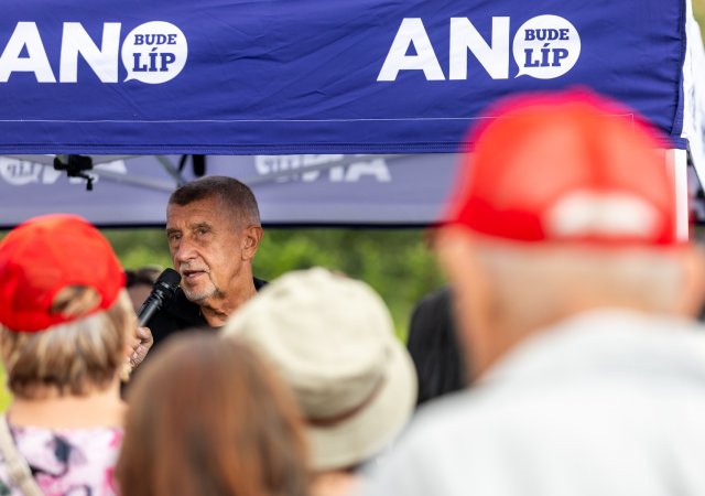 Andrej Babiš v průběhu kontaktní kampaně