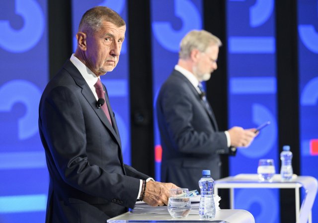 Andrej Babiš a Petr Fiala