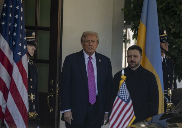Americký prezident Donald Trump a ukrajinský prezident Volodymyr Zelenskyj