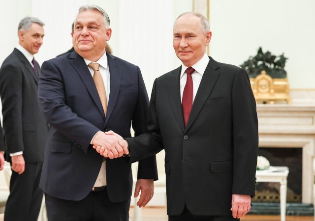 Viktor Orbán a Vladimir Putin