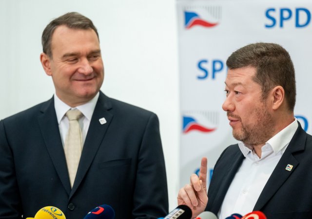 Radim Fiala a Tomio Okamura