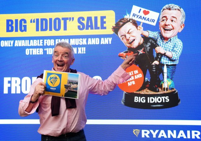 Šéf Ryanairu si rýpl do Muska: Ne všechno si můžeš koupit