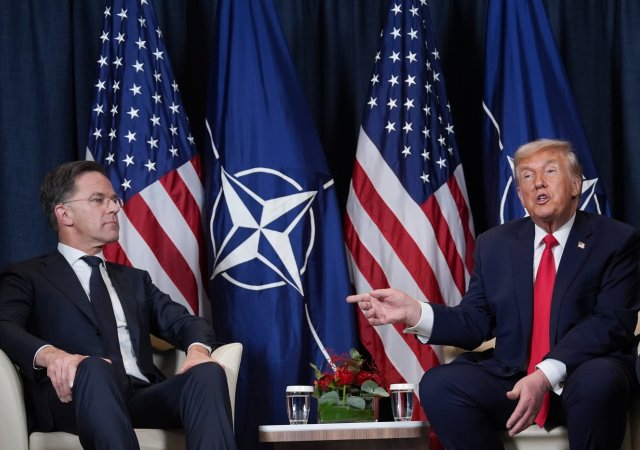 Mark Rutte a Donald Trump