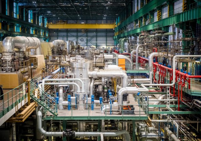 Strojovna prvního a druhého reaktorového bloku Jaderné elektrárny Dukovany