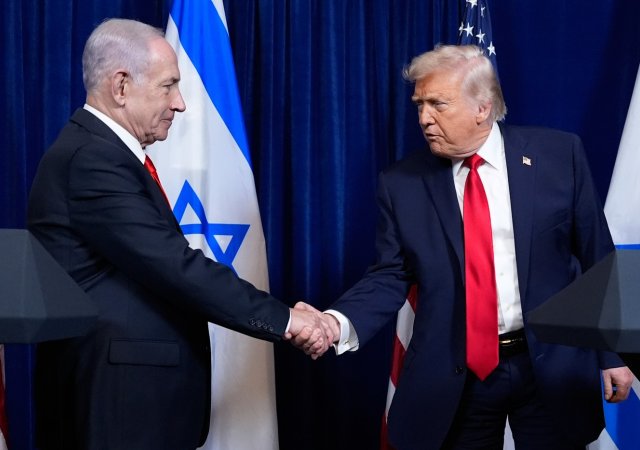 Benjamin Netanjahu a Donald Trump