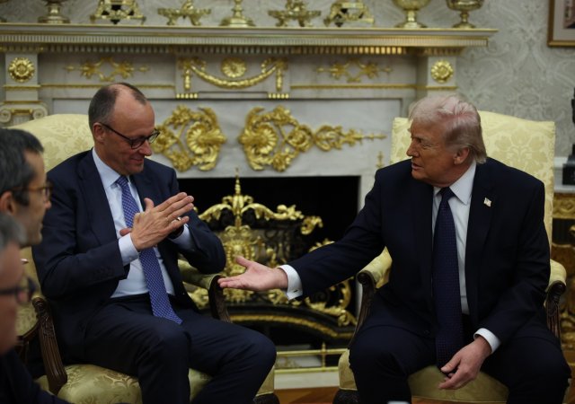 Friedrich Merz a Donald Trump